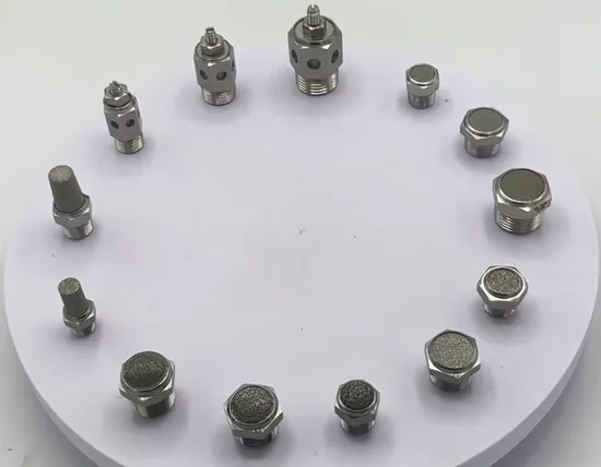 Oco Stainless Steel Agglomeration Filter Core with Female BSPT/BSPP/NPT Thread Silencer